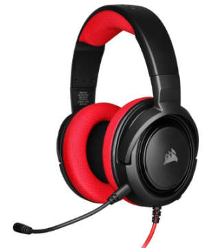 CORSAIR HS35 STEREO GAMING HEADSET RED