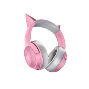 אוזניות גיימינג בצבע ורוד RAZER KRAKEN BT KITTY