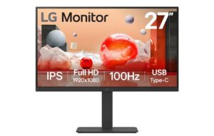 מחשב נייח Full מסך מחשב ''27 Full HD 100hz IPS מקצועי מתכוונן ביחס 16:9 עם חיבור ™USB Type-C 27BA650-B