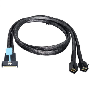 כבל/מתאם PCIE Gen5 MCIO 8X 8i to 2x MINI SAS HD SFF-8643 Connection