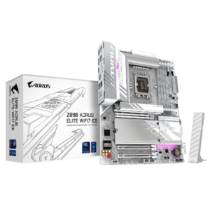 לוח אם Gigabyte לוח לאינטל דור 15 Gigabyte Z890 AORUS ELITE WIFI7 ICE ATX LGA1851