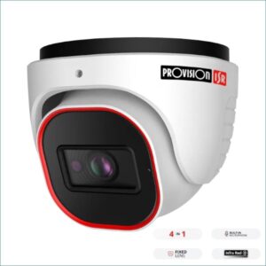 מצלמת אבטחה Provision מצלמת כיפה Provision DI-28 4MP Fixed Lens 3K Analog 20M IR