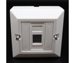 ראוטר קופסא עם יציאה אחת ללא שקע RJ-45 Deep plastic box Cat6