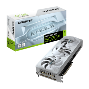 מסך מחשב מסך גיימינג Gigabyte כרטיס מסך GIGABYTE GeForce RTX 5070 Ti EAGLE OC ICE SFF