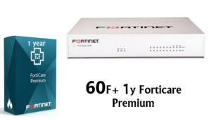 ראוטר Fortinet באנדל מכשיר ורשיון FortiGate-60F HW PLUS UTP 1y