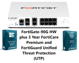 ראוטר Fortinet באנדל מכשיר ושירות Fortigate- Plus 3Y FortiCare Prem and UTP