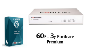 ראוטר Fortinet באנדל מכשיר 60F ורשיון FortiGate-60F HW PLUS 3y
