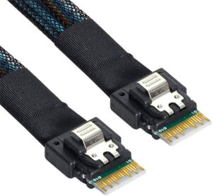 כבל/מתאם Gigabyte SFF-8654 TO SFF-8654 60CM