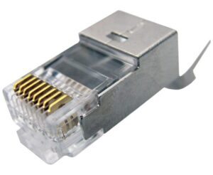 כבל תקע זכר מסוכך לכבלי רשת FTP male Connector RJ-45 Cat 7