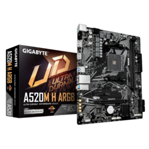 לוח אם Gigabyte A520M H ARGB AM4 Micro-Atx HDMI DP