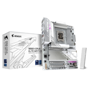 לוח אם Gigabyte לוח למעבד דור 15 Gigabyte B860 A ELITE WIFI7 ICE ATX 2.LAN