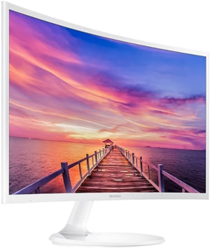 מחשב נייד Samsung מסך קעור לבן Samsung C27F391FHR FHD VA HDMI VGA 4ms