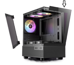 מארז/תיק פנל קידמי למארז שחור ANTEC CX200M