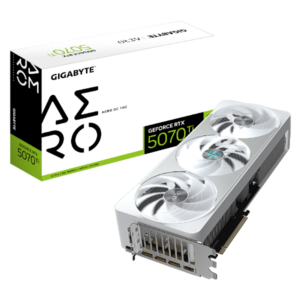 מסך מחשב כרטיס מסך GIGABYTE GeForce RTX 5070 Ti AERO OC 16G