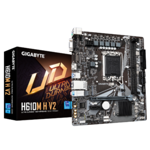 לוח אם Gigabyte לוח לאינטל דור 12-14 Gigabyte H610M H V2 VGA HDMI