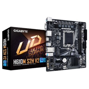 לוח אם Gigabyte לוח למעבדי אינטל Gigabyte H610M S2H V2 Micro-ATX