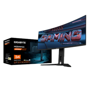 מסך מחשב מסך גיימינג Gigabyte מסך קעור QD-OLED 0.03ms 175Hz "GIGABYTE MO34WQC Curved 2K WQHD 34