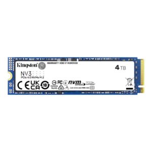 כונן SSD Kingston דיסק פנימי Kingston NV3 NVME GEN 4.0 M.2 2280 6000/5000Mb/s