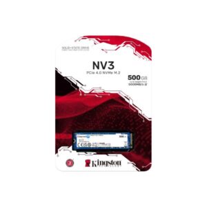 כונן SSD Kingston דיסק פנימי Kingston NV3 NVME GEN 4.0 M.2 2280 5000/3000Mb/s