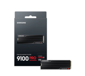 כונן SSD Samsung דיסק פנימי Samsung 9100 PRO W/Heatsink Gen5 M.2 NVME 2.0