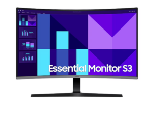 מסך מחשב מסך קעור Samsung 32 S3 Essential Monitor FHD 100Hz 4Ms VA Black