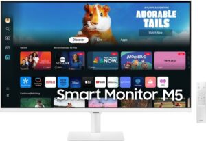 מסך מחשב מסך חכם SAMSUNG S32 VA 4Ms FHD WIFI BT Tizen Os Speakers White