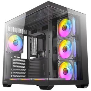 מארז/תיק מארז מחשב Antec CX Mirror Black Mini-Tower Gaming Case 7X120mm ARGB