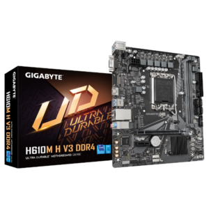 לוח אם Gigabyte לוח לאינטל דור 12-14 Gigabyte H610M H V3 REV1.0 VGA HDMI