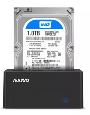 כונן HDD כונן קשיח MAIVO תחנת עגינה לדיסק בודד 3.5/2.5 MAIVO Single HDD DOCKING STATION