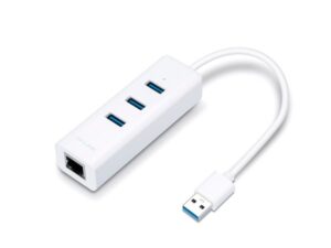 כרטיס רשת USB 3.0 to Gigabit Ethernet + USB HUB 3-port USB 3.0