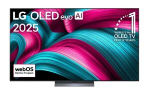 טלוויזיה 4"8 חכמה LG OLED C5 ברזולוציית 4K דגם OLED48C56LA