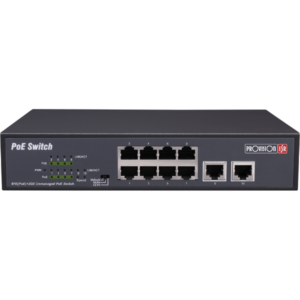 ראוטר מתג PoE Provision סוויץ' ל-8 ערוצים Provison PoES plus 2 10/100 POE