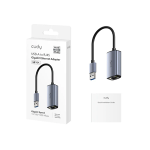 ראוטר כרטיס רשת CUDY UE10A USB-A 3.0 TO RJ45 UP TO 1GB