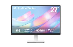 UHD מסך מחשב ''27 ™4K UHD UltraFine IPS 27US500-W