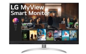 LG מסך מחשב 32" חכם LG MyView , 4K UHD עם webOS 32SQ700S-W (מתצוגה)