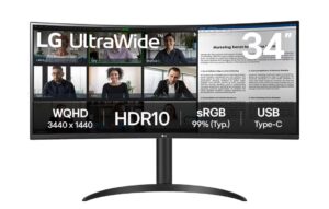 UltraWide® מסך מחשב ''34 UltraWide® QHD VA 100Hz 34WR55QK-B