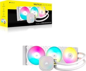 קירור Corsair נוזלי לבן Corsair iCUE NAUTILUS 360 RS White 360mm AIO