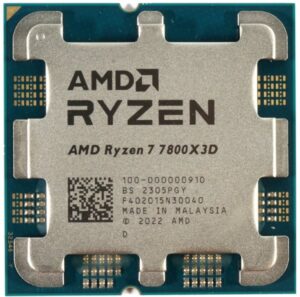 מעבד AMD Ryzen 7 7800X3D Max 8Crs PCIE 5.0 AM5 120W TDP