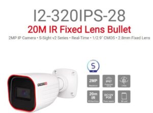 מצלמת צינור Provision IP 2MP 3.6mm Fixed IP67 SD Card 20m IR
