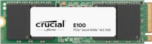 כונן SSD Crucial דיסק פנימי Crucial SSD E100 PCIe Gen4 2280 NVMe M.2