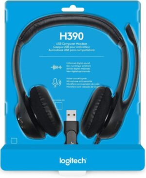אוזניות Logitech H390 USB Headphones