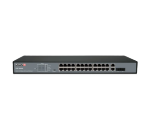 מתג PoE Provision 24 PORT 100MB POE Switch 2XUplink 370W Total