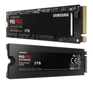 כונן SSD Samsung דיסק פנימי Samsung 9100 PRO W Heatsink Gen5 M.2 NVME 2.0