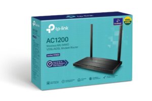 משקפי מציאות מדומה TP-Link נתב TP-LINK Archer VR400 V3 AC1200 WiFi VDSL/ADSL Modem Router