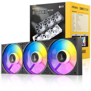 מארז מחשב Antec מאווררים למארז ANTEC Connect C120 Reverse ARGB BLACK 3PK
