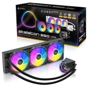 קירור Antec נוזלי משולש Antec SKELETON 360 ARGB Black INTEL/AMD