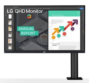 מסך מחשב QHD מסך מחשב מקצועי 27" QHD Ergo עם פאנל IPS וחיבור USB Type-C™ 27QN880-B (מתצוגה)