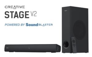 רמקולים Creative STAGE V2 2.1 SOUNDBAR+SUBWOFER BT 5.0 160W ARC